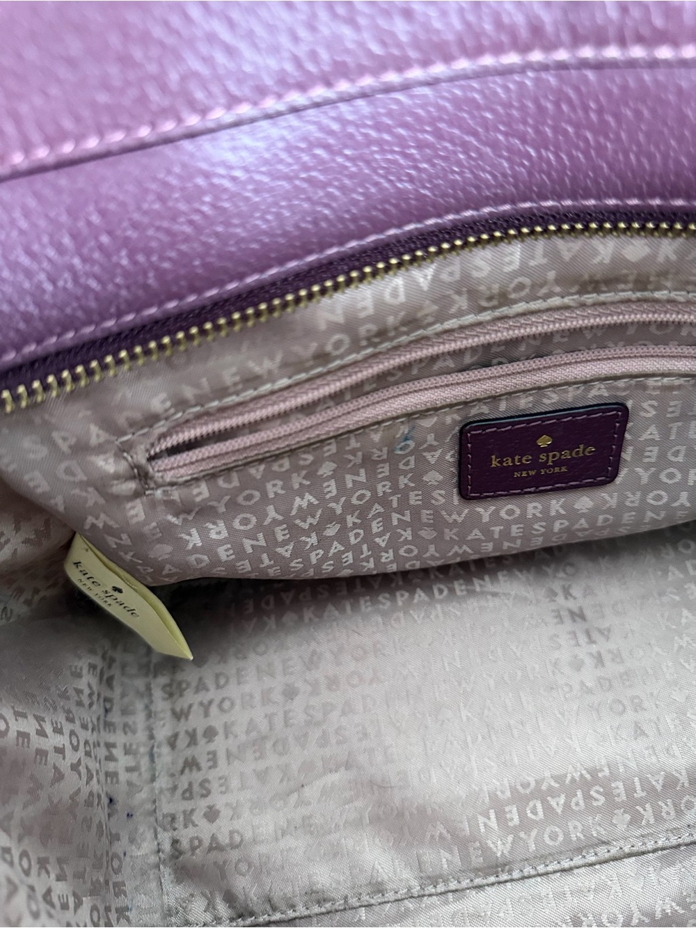 Kate Spade New York Burgundy Leather Satchel Bag & Wallet Set - Picture 11 of 15